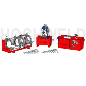 160 butt welding machine for PE and HDPE pipes, portable pipe fusion equipment