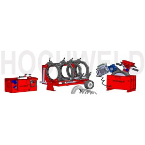 250 butt welding machine for PE and HDPE pipes, hydraulic fusion welding equipment