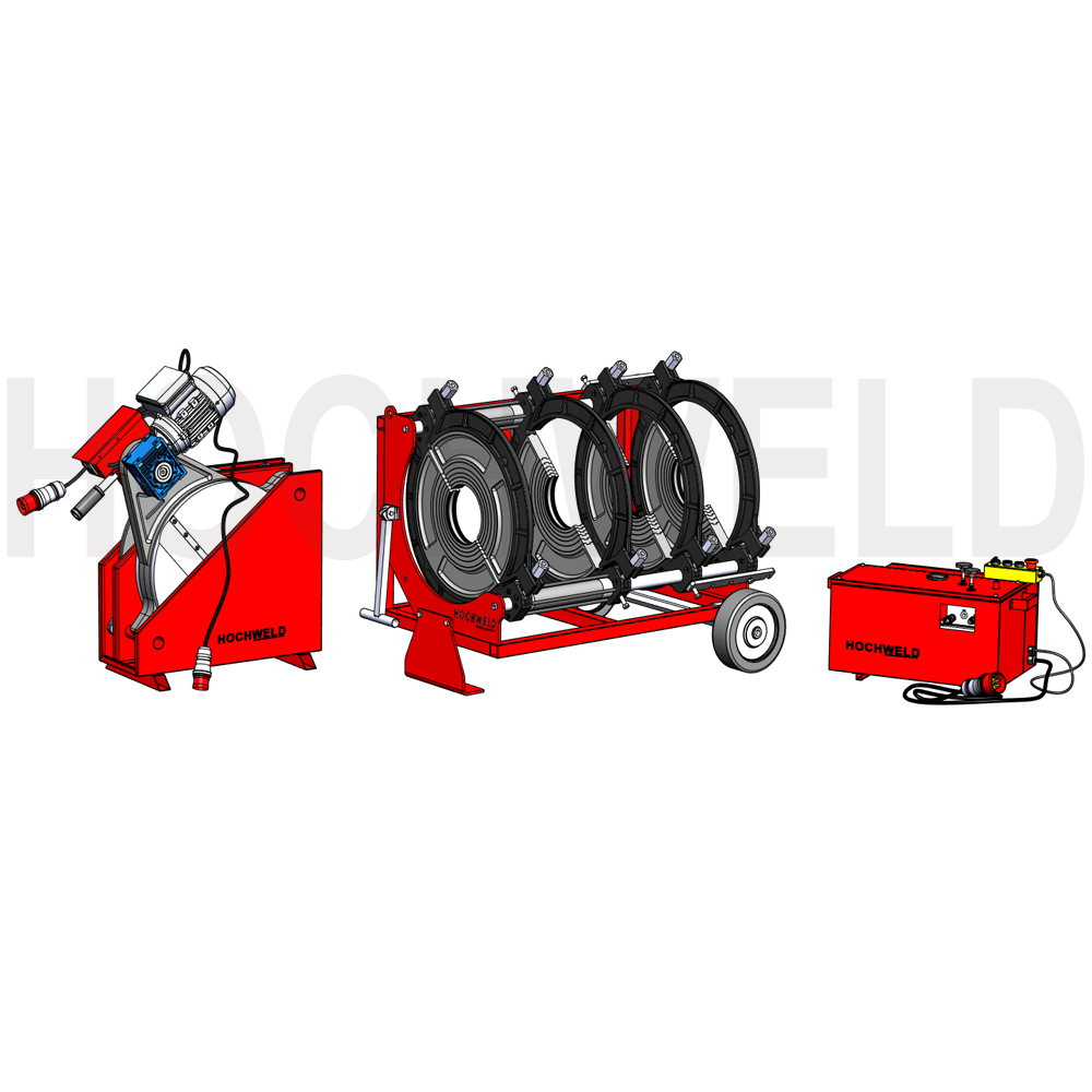 500 butt welding machine, heavy-duty HDPE pipe welding equipment
